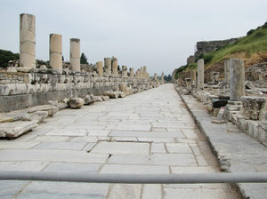 1305-109 Ephesus--Avenue from Gates toward Great Theater and Port