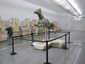 1305-156 Marble horse, probably from the hippodrome at far end of gallery