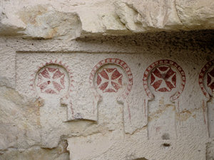 1305-197 Close up of early Christian symbols