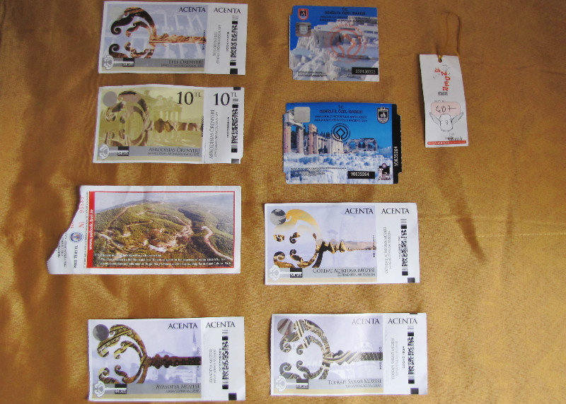 Summary 1305-490z Turkey-- Souvenir tickets