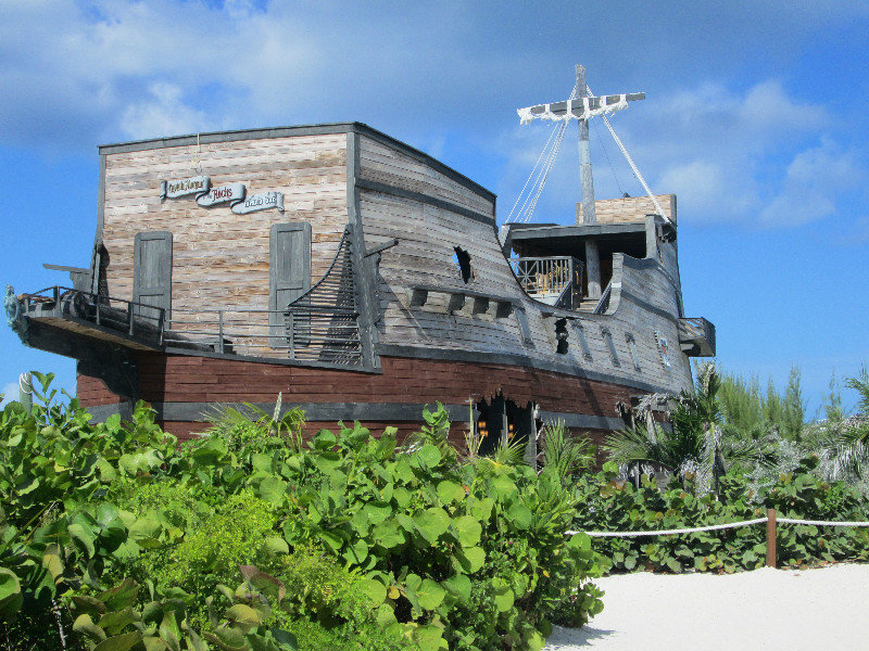 1311-28 Replica pirate ship for beach bar