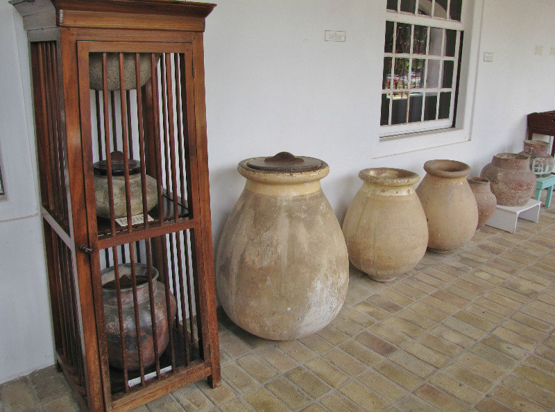 1311-82 Curacao Museum--Water purification system to left and water jugs