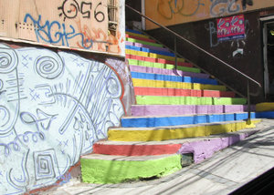 1312-36 Best example of colored stairs going up to the next block