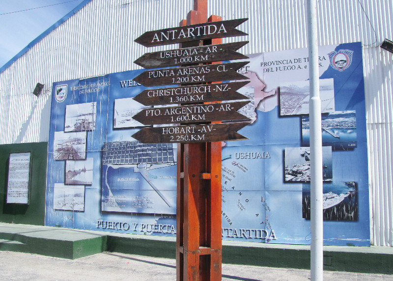 1312-193 Shows how much closer Puerto Ushuaia is to the Antarctic