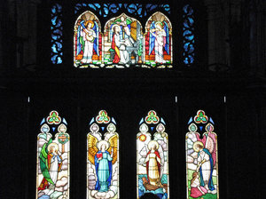 1312-465 Stained glass windows in chapel