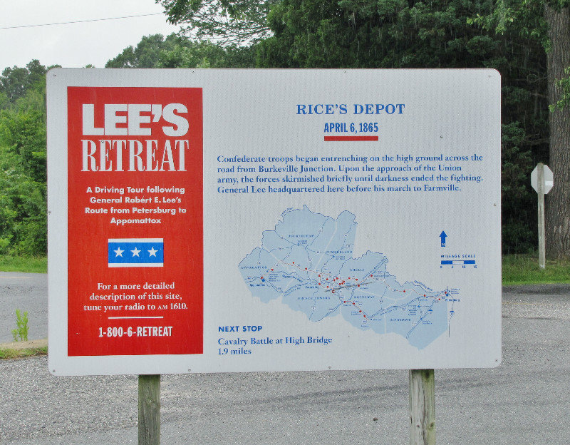 1307-08 Following part of Lee's Retreat from Richmond, VA to Appomatox