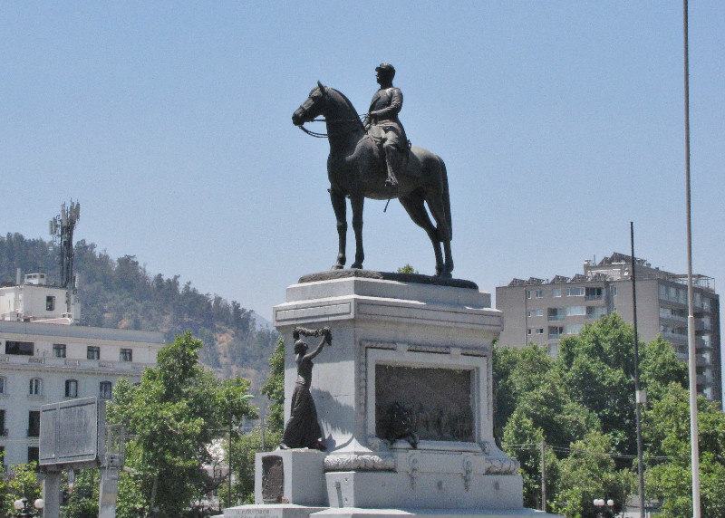 1312-541 Equestrian statue, monument to General Baquedano, Plaza Baquedano