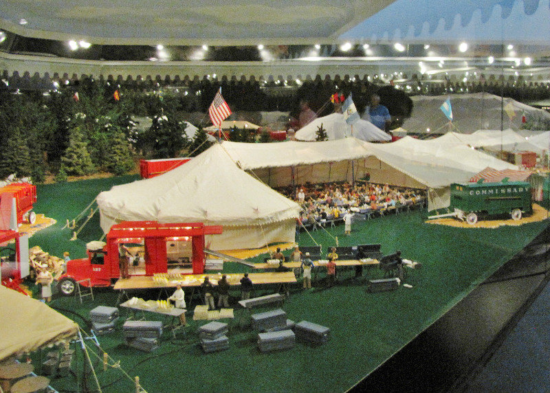 1312-594 Tibbals miniature circus--the commissary and dining tent