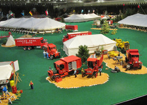 1312-600 Tibbals miniature circus--the big machinery and maintenance yard