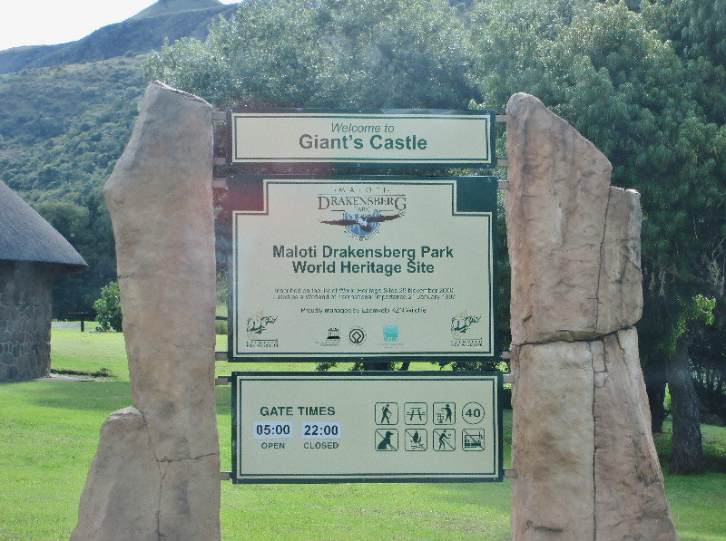 1403-228 Gate to Giant's Castle, World Heritage Site--Cave closed at 4pm