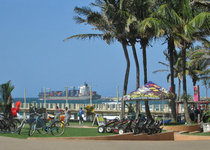 1403-294 Scene outside the  uShaka Marine World Durban