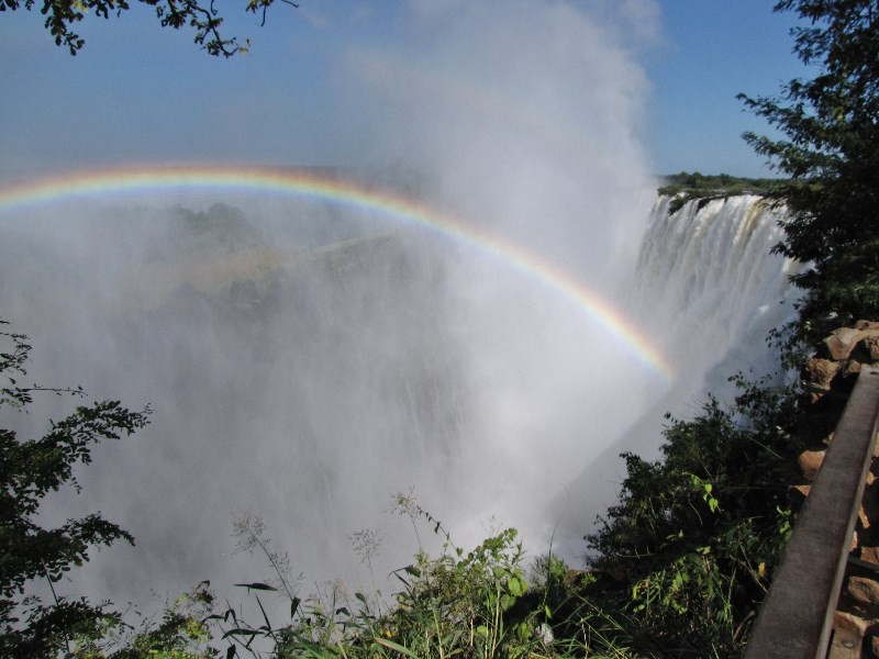 1403-679 Victoria Falls--A rainbow below us