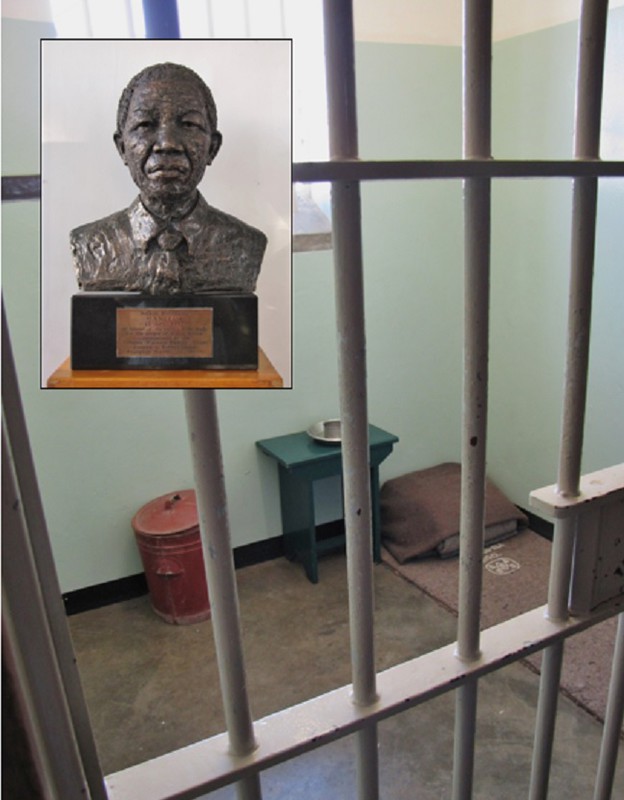 Robben Island tribute to Mandela--one of many throughout the trip