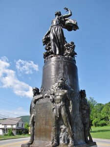 1506-23 Bronze statue of 'Liberty' in Ticonderoga, NY