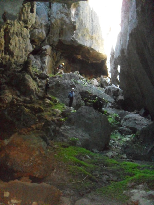 One of the places in the cave