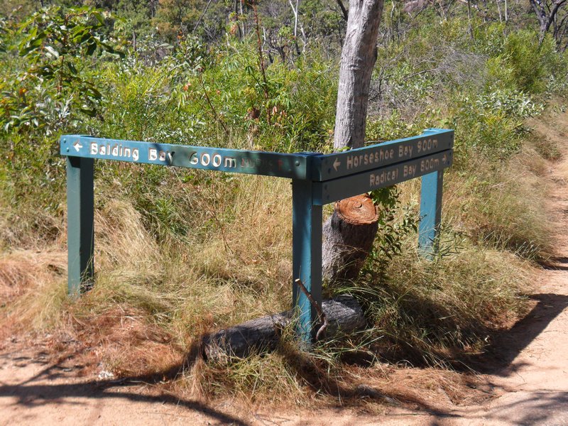 Sign to Balding Bay, then onto Paradise Cove
