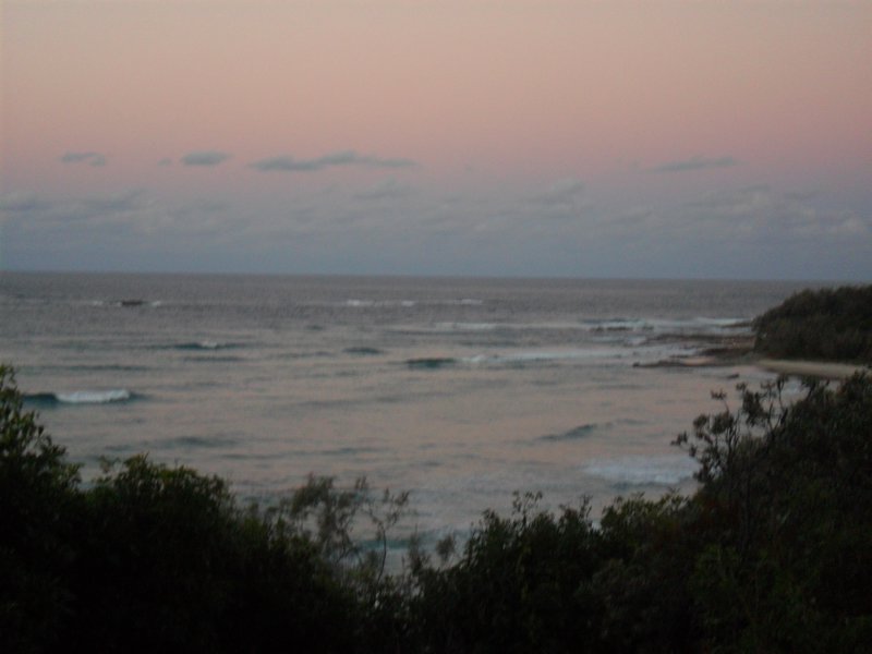 The sunset over Straddie