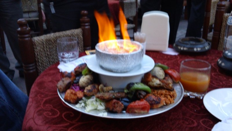 Our Flaming Dinner