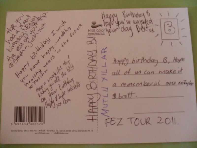 My Birthday Post Card