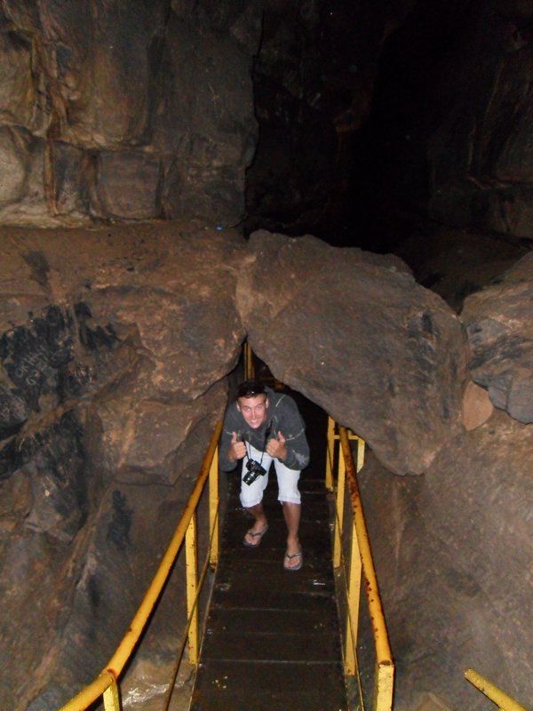 Brett posing in the Cave