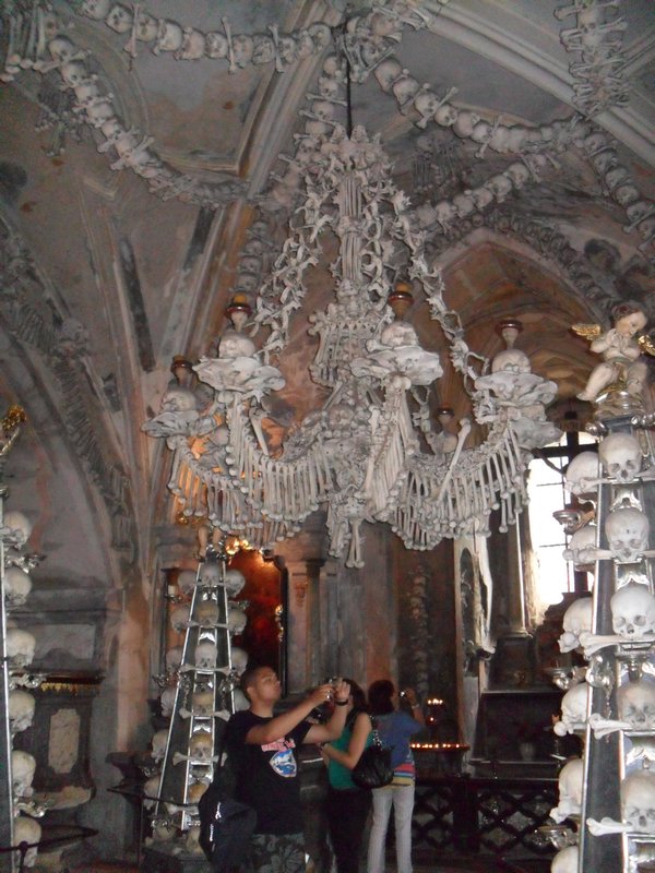 Inside - the bone chandeleir