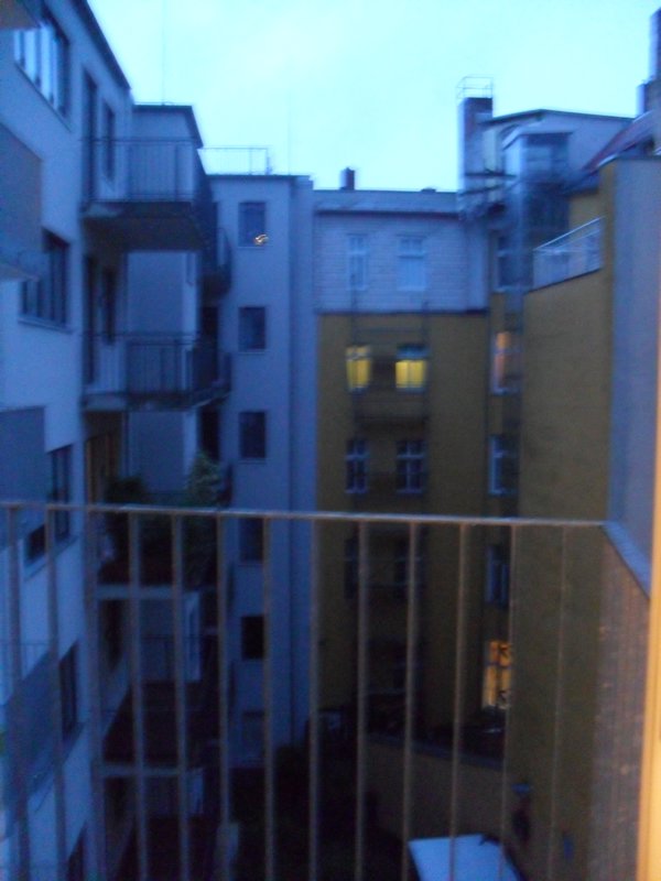 My balcony in the hostel room