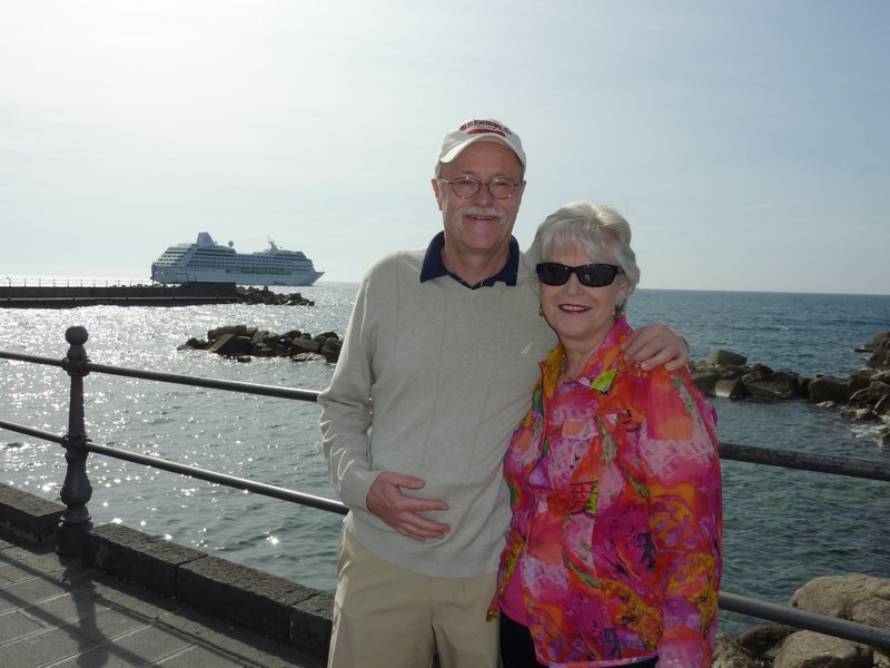 Tom and Anna on Amalfi Dock