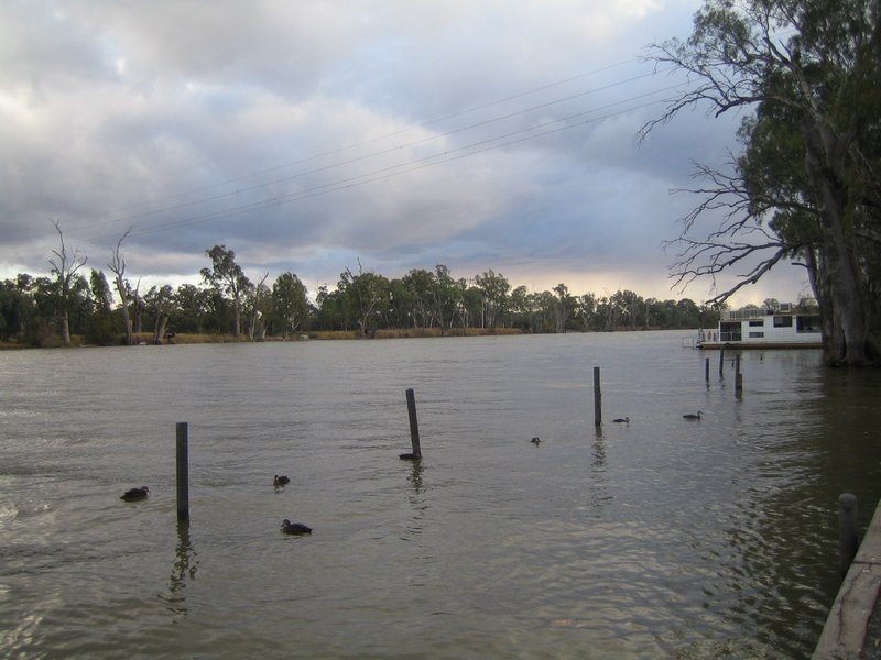 Storm Clouds over the Murray River at the Caravan Park IMG 6980