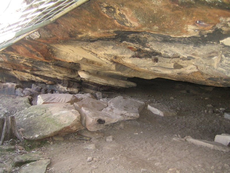 Aboriginal Carvings in Tara Cave IMG 7076
