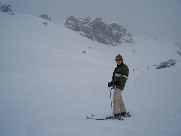Skiing on the Nebelhorn