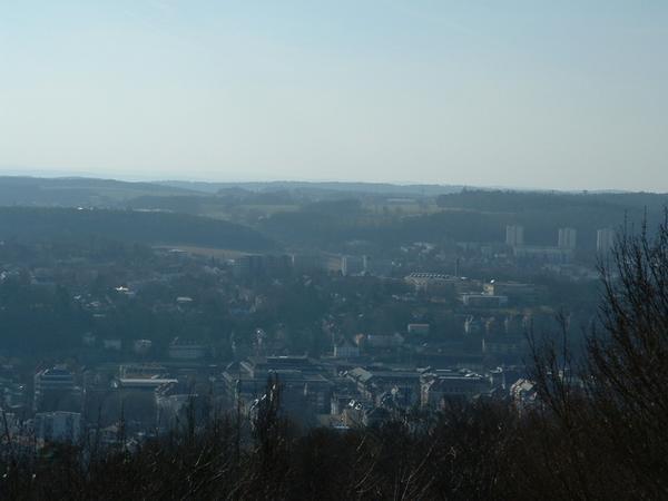 A view of the city to the west