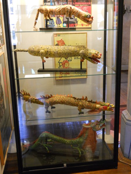Dragon Puppet display in the castle in Steinau
