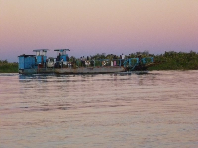 Ferry at the border with Namibia