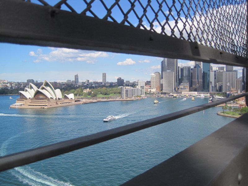 The view from the Harbour Bridge