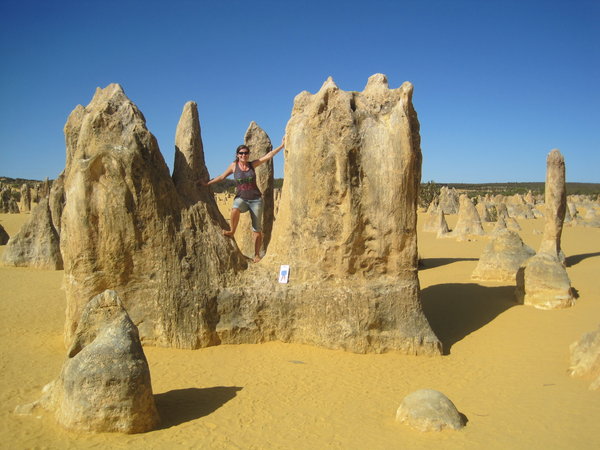 weird rocks in the Pinnacles Desert
