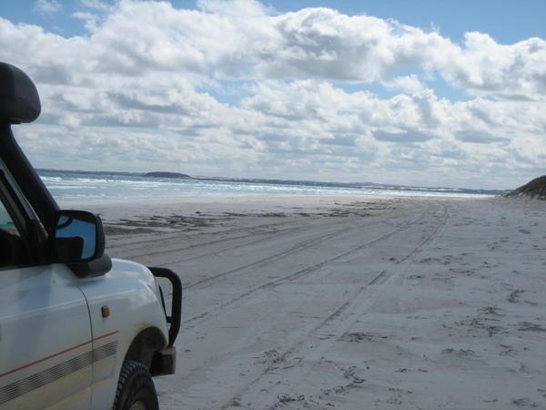 Driving on the Beach for 14 miles!