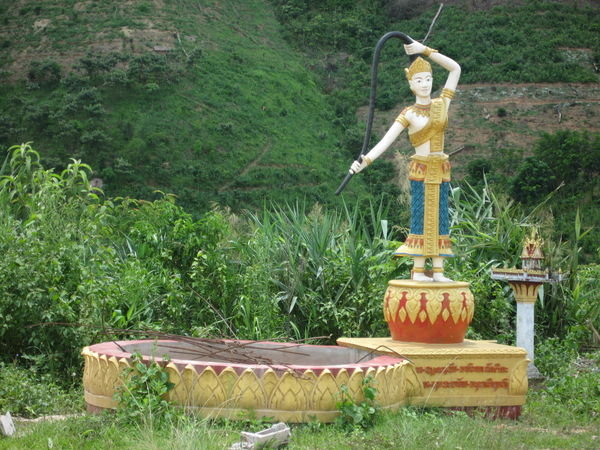 At the stupa
