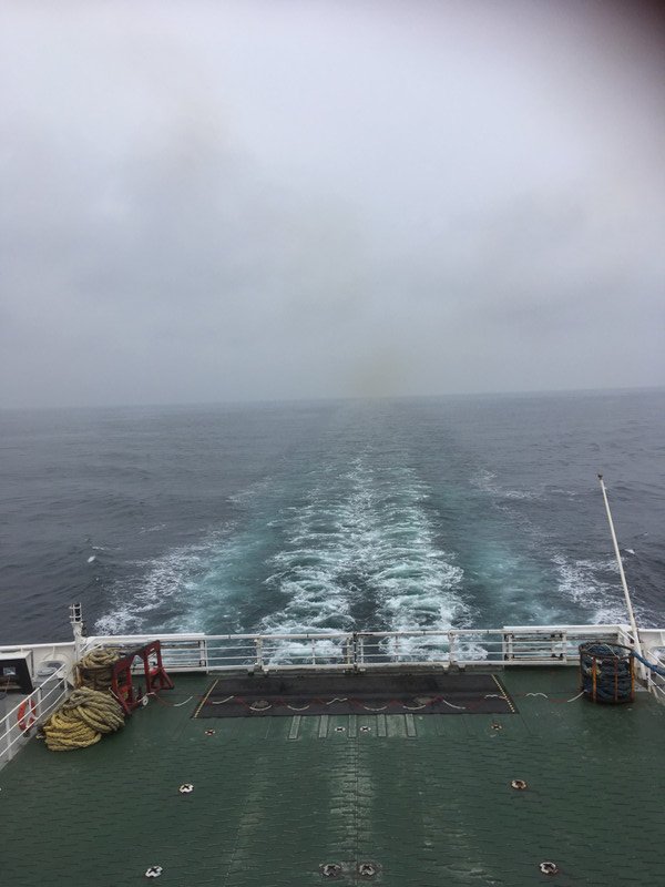 At sea !
