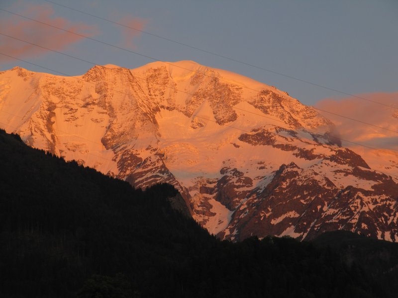 Sunset on the Alps