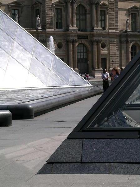outside the louvre
