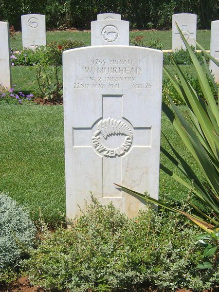The grave of a 26 year old NZ soldier