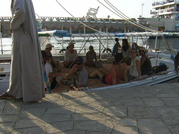 About to leave on the felucca ride