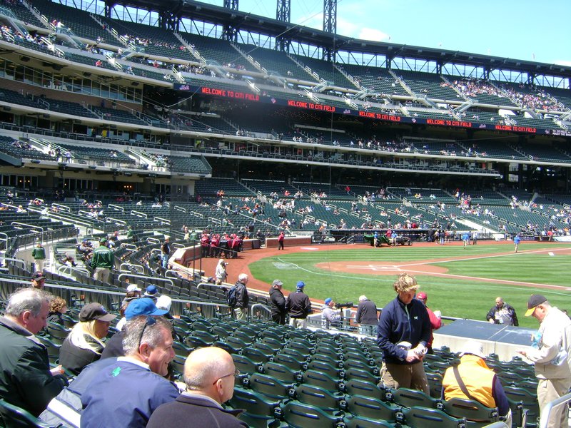 View from my seat at Citi Field
