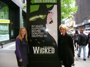 Shelley and me at Wicked