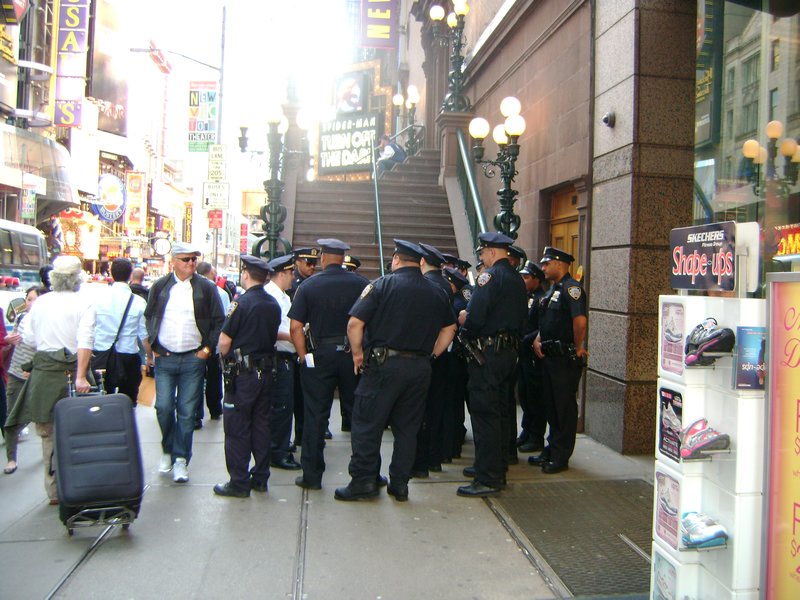 Show of force on 42nd St.