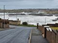 Wick harbour with 50mph winds