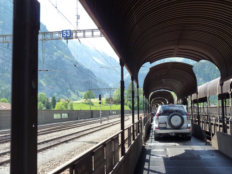 On to Lotschberg Tunnel Train