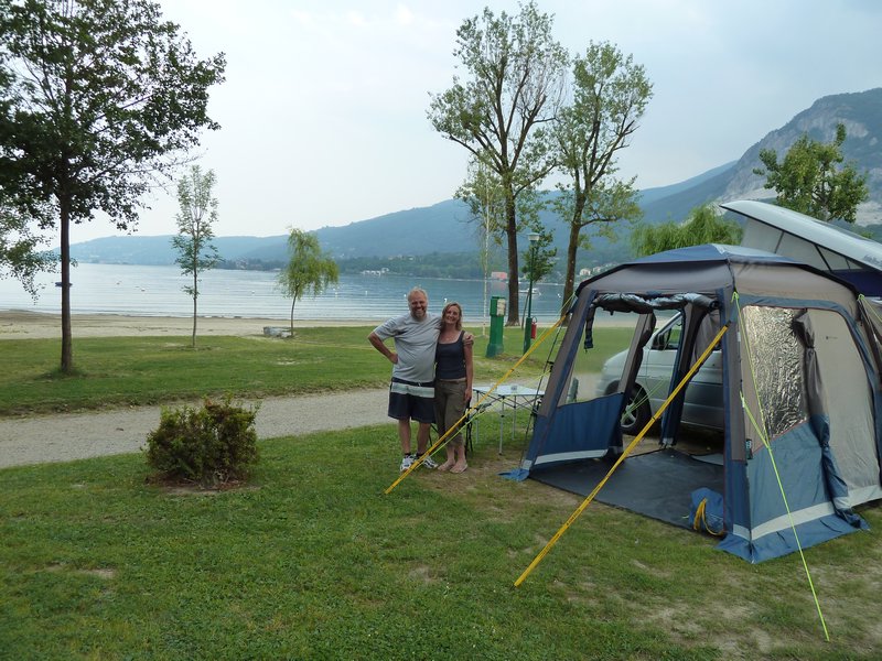 Camp at Lake Maggiore