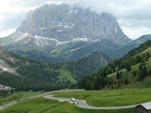 Driving through the dolomites