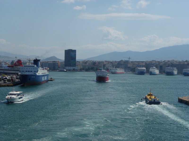 Leaving Pireus Harbour